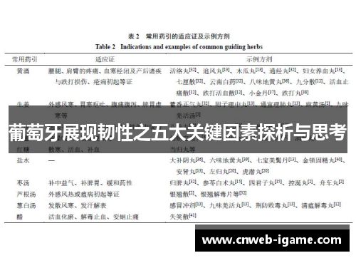 葡萄牙展现韧性之五大关键因素探析与思考 葡萄牙展现韧性之五大关键因素探析与思考